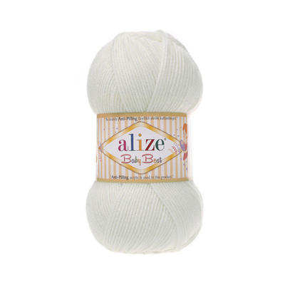 Пряжа Alize (Ализе) Baby Best / уп.5 мот. по 100 г, 240м, 450 жемчужный A