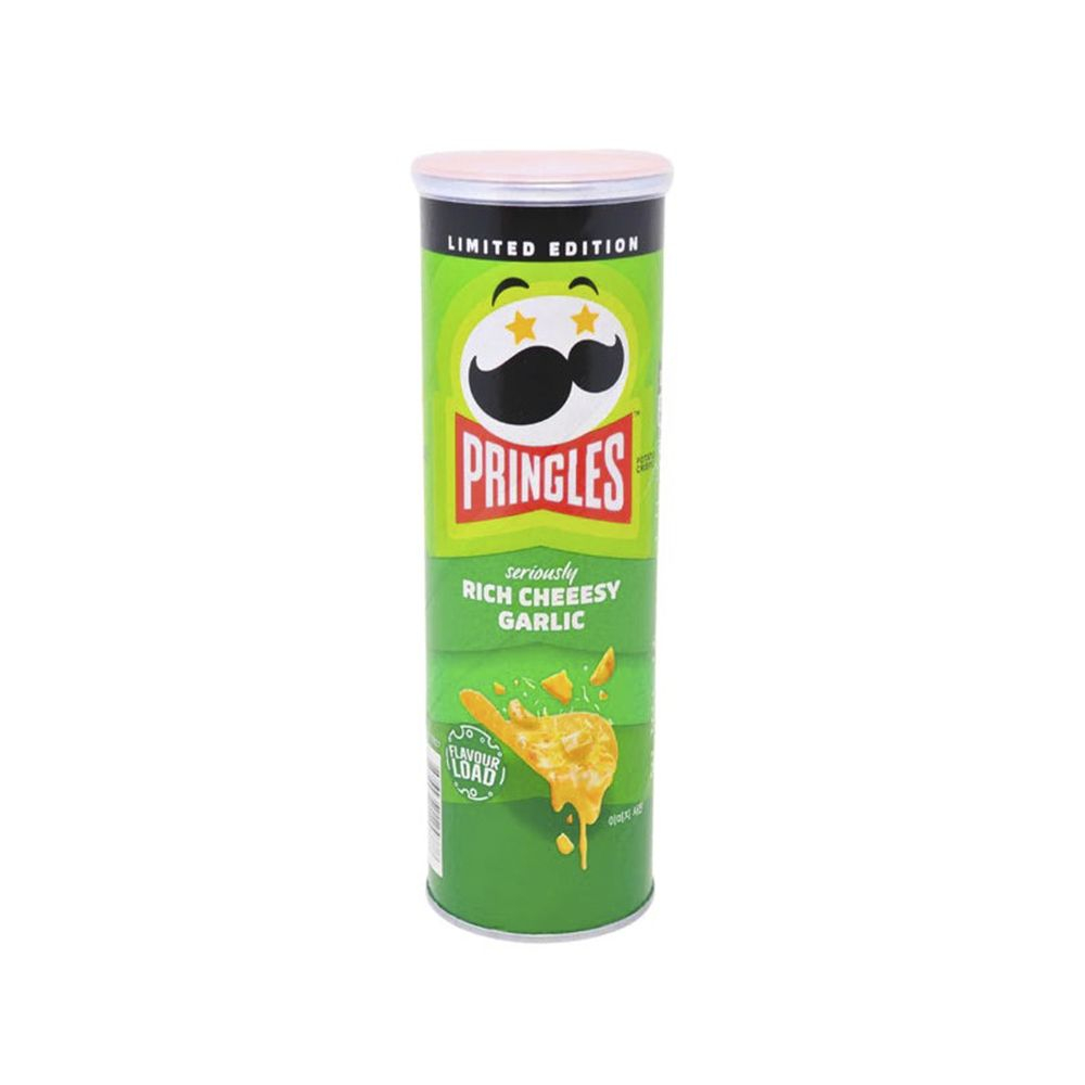 Чипсы PRINGLES 102 гр Rich Cheesy Garlic (Насыщенный Сырно-Чесночный вкус) (12)  Корея