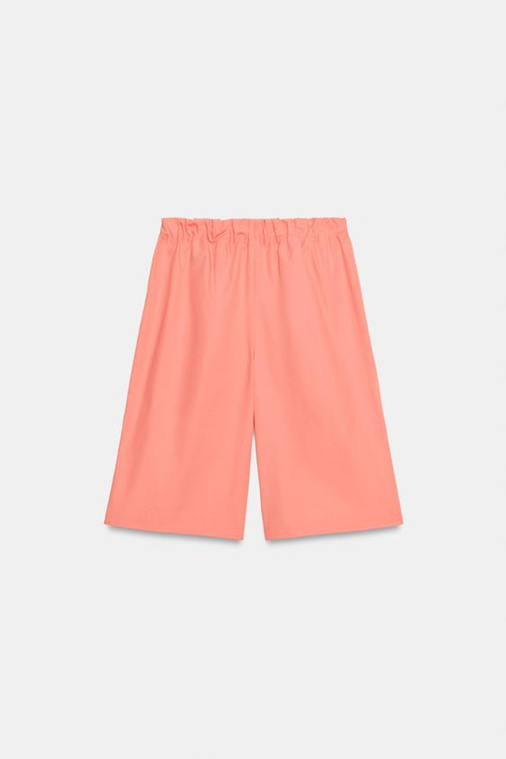 ZARA ШОРТЫ В ПИЖАМНОМ СТИЛЕ — ZW COLLECTION, ПЕРСИКОВЫЙ