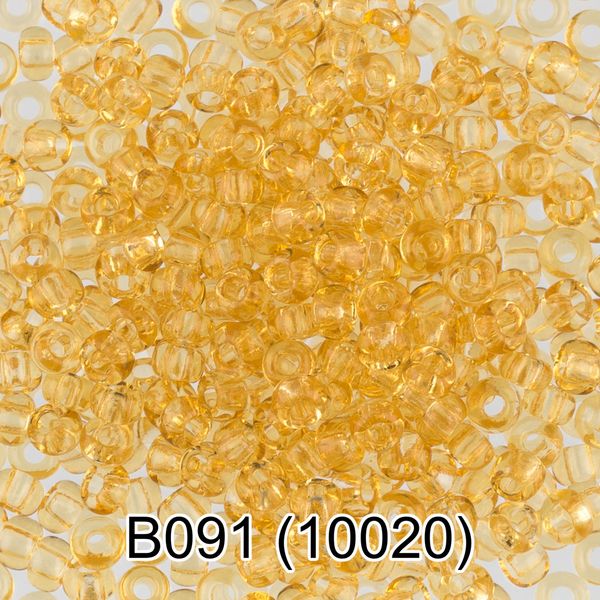 Бисер Gamma 10/0 (2.3 мм), 50 г, B091 св.желтый, 10020, круглый 2