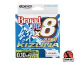 OWNER Шнур Kizuna X8 Broad PE chartreuse 135м 0.42мм 40кг