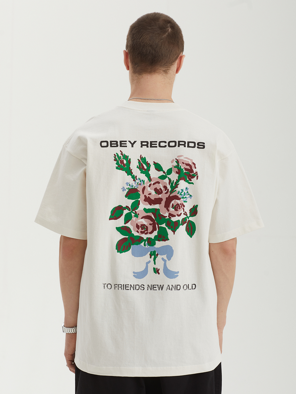 Мужская Футболка Obey To New Friends And Old
