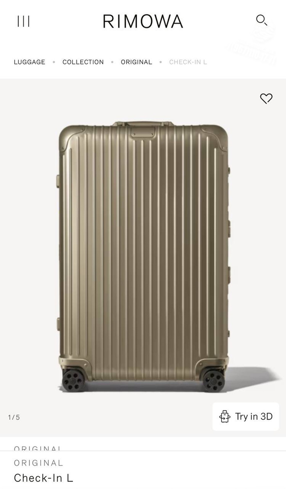 Дорожный чемодан Rimowa Cabin Aluminium