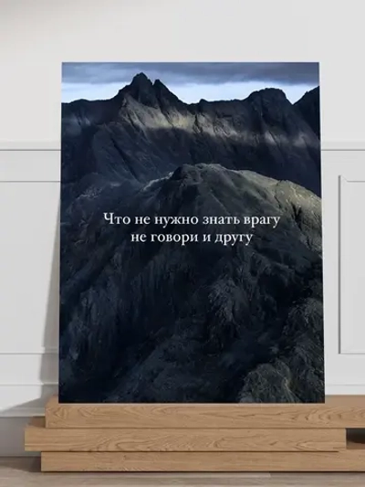 Картина на стену Незнание - сила! 30х40см 1шт.