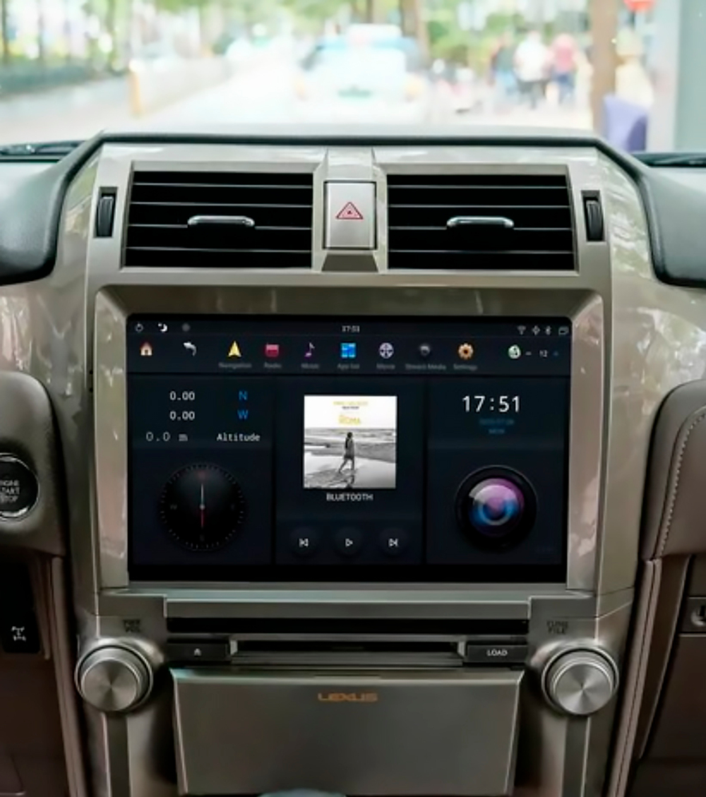 Автомагнитола Тесла стиль для Lexus GX 400, 460 2010-2020