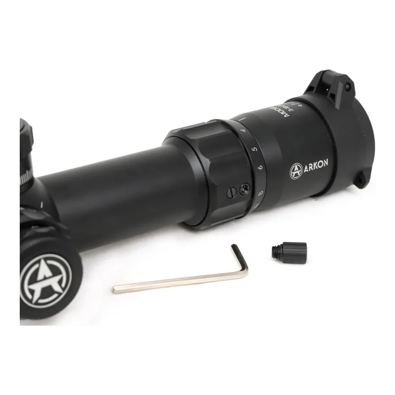 Оптический прицел ARKON Model A 3-18x50 / Аркон Модель А 3 18 на 50 - корпус, шестигранный ключ и сменный упор