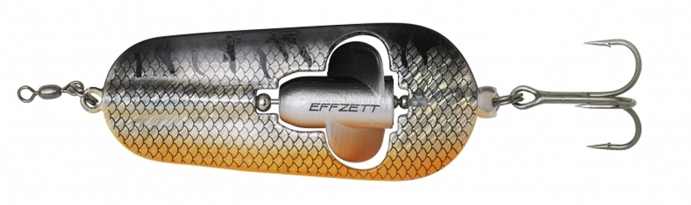 Блесна DAM EFFZETT RATTLIN SPOON 40g Black/Orange UV