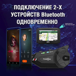 Мотогарнитура с видеорегистратором FreedConn R1 Plus универсальная