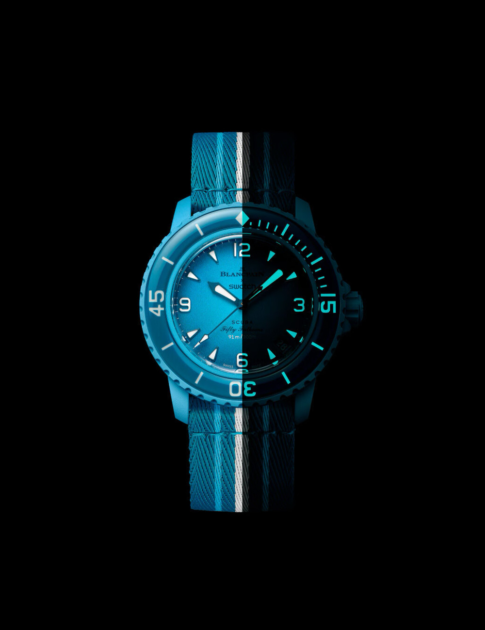 Наручные часы Blancpain x Swatch Blue Lagoon