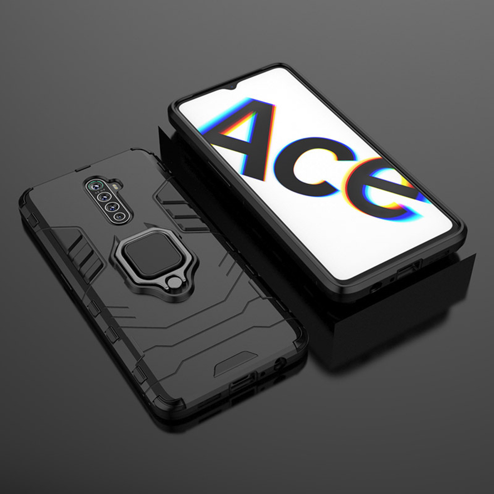 Противоударный чехол с кольцом Panther Case для Realme X2 Pro