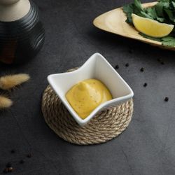 Соусник 80 мл 8*8 см h4,2 см Mini Mix квадратный белый фарфор P.L. Proff Cuisine [6]