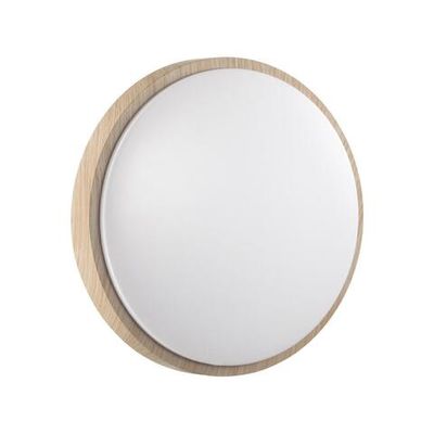 7607/CLN PALE SN 170 Светильник пластик/белый/бежевый под дерево LED 36Вт 4000К D340 IP43 LOSTA