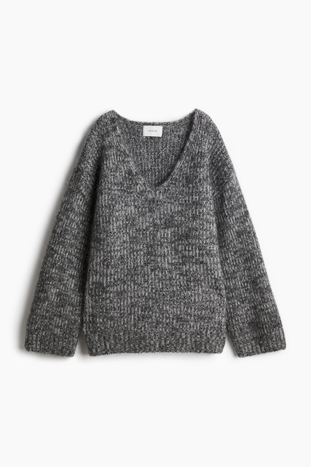 Джемпер с мохером и V-образным вырезом - H&M