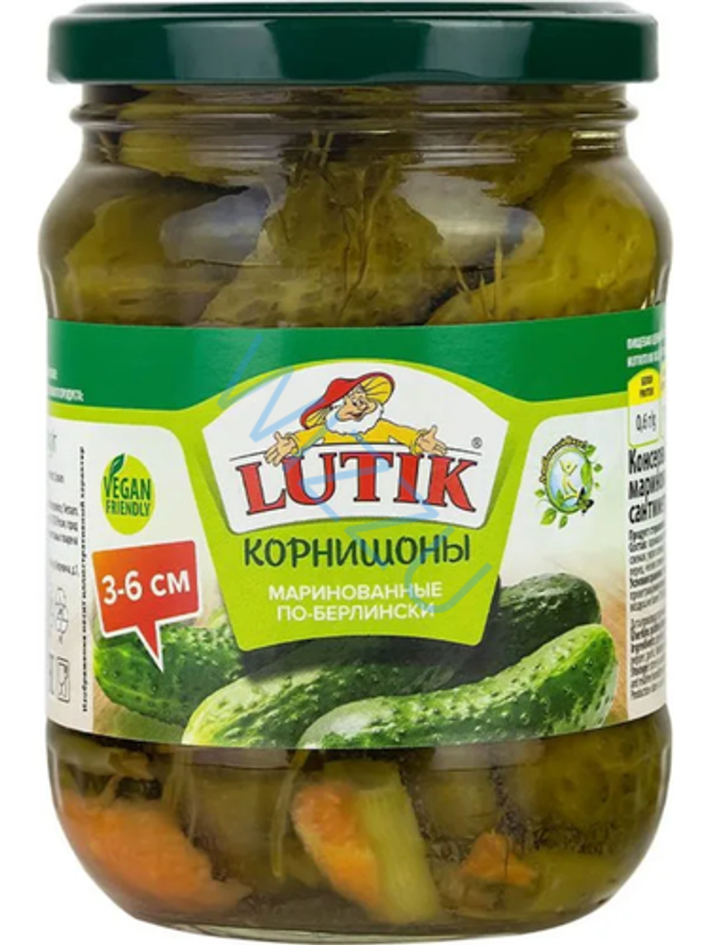 Корнишоны маринованные по-берлински 3-6 ст/б 720мл*12шт Lutik