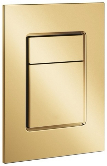 Кнопка для инсталяции REIN RLINE-S SHINE GOLD золото глянец квадрат ABS