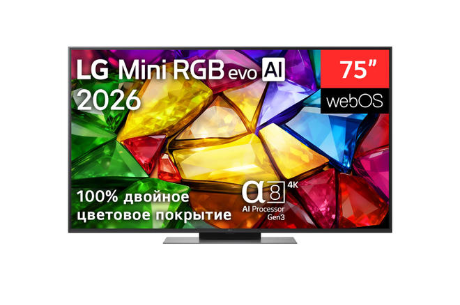 75-дюймовый телевизор LG 75MRGB86B6A Смарт ТВ Mini RGB evo AI