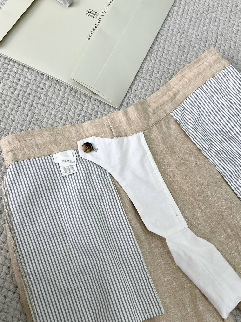 Льняной костюм Brunello Cucinelli