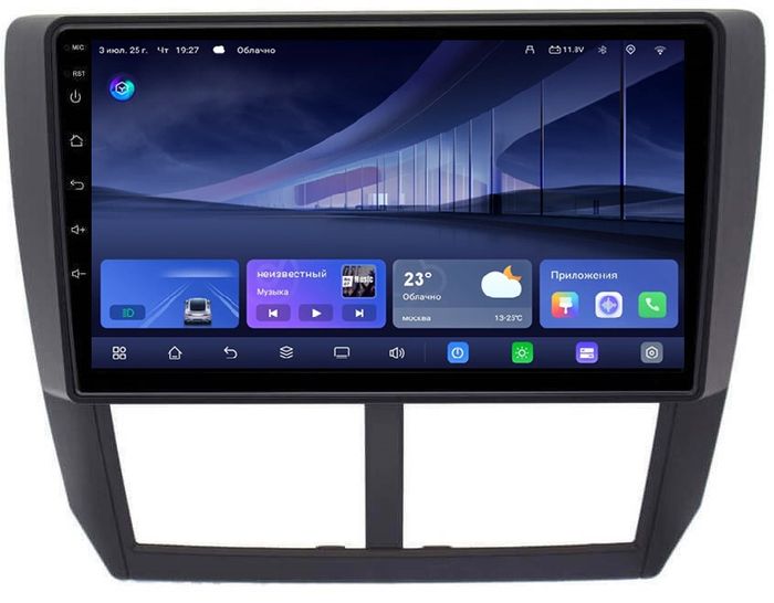 Магнитола для Subaru Forester 3 (SH) 2008-2013, Impreza (GH, GE) - Kuberg QLed, Android 14, TS105, Быстрейшая, CarPlay, SIM-слот