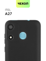 Чехол BROSCORP для Itel A27 (арт. ITEL-A27-COLOURFUL-BLACK)