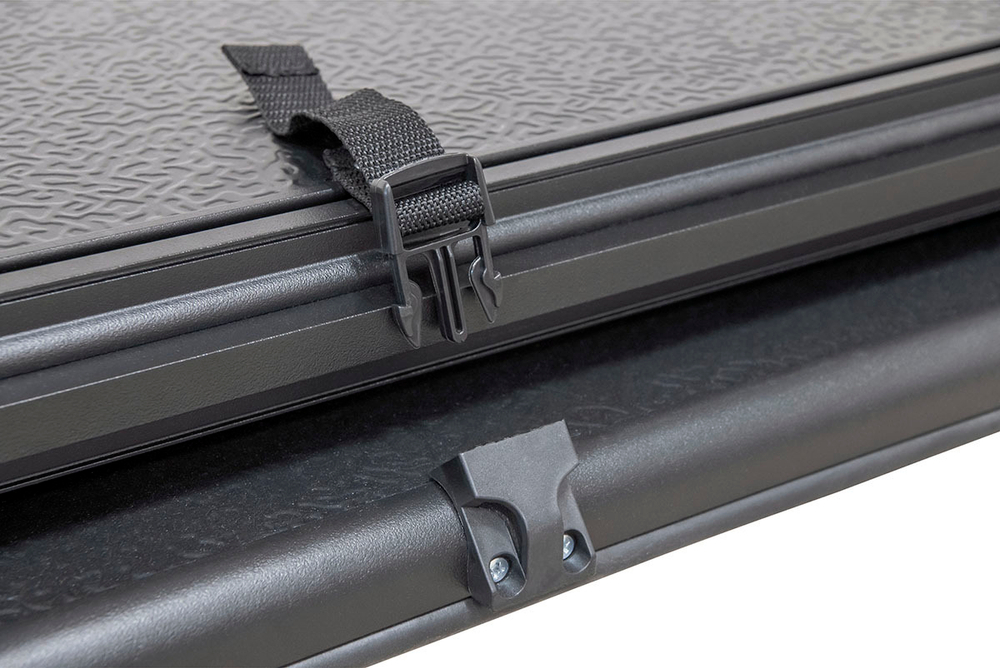 Крышка кузова Toyota Hilux Vigo 2005-2015 трёхсекционная, алюминиевая, черная