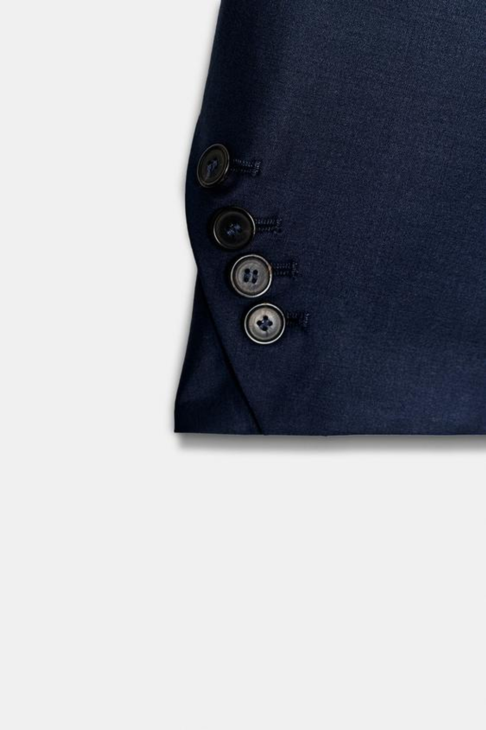 ZARA ПРЯМОЙ БЛЕЙЗЕР ИЗ СМЕСОВОЙ ШЕРСТИ — ZW COLLECTION, МОРСКОЙ СИНИЙ