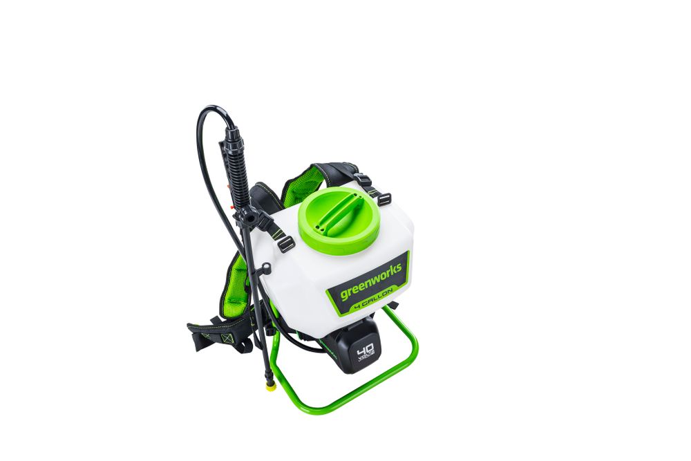 Аккумуляторный садовый опрыскиватель Greenworks G40BPS, 5300007, 40v, в комплекте с АКБ 2 А·ч и ЗУ