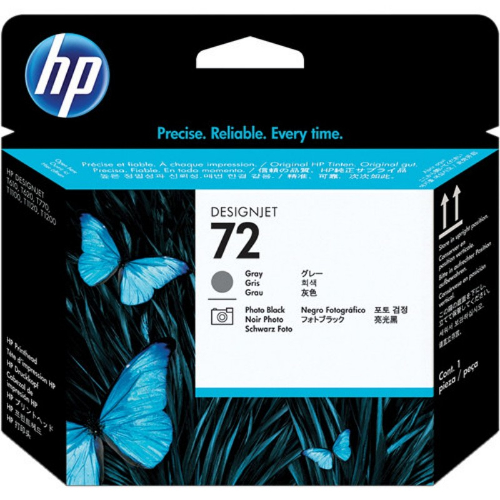 Печатающая головка HP 72 (C9380A) серая и черная фото (6K)