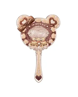 Ручное зеркало Flower Knows Bunny The Sweetie Bear Collection Miniature Mirror Charm - Little Caramel Brown