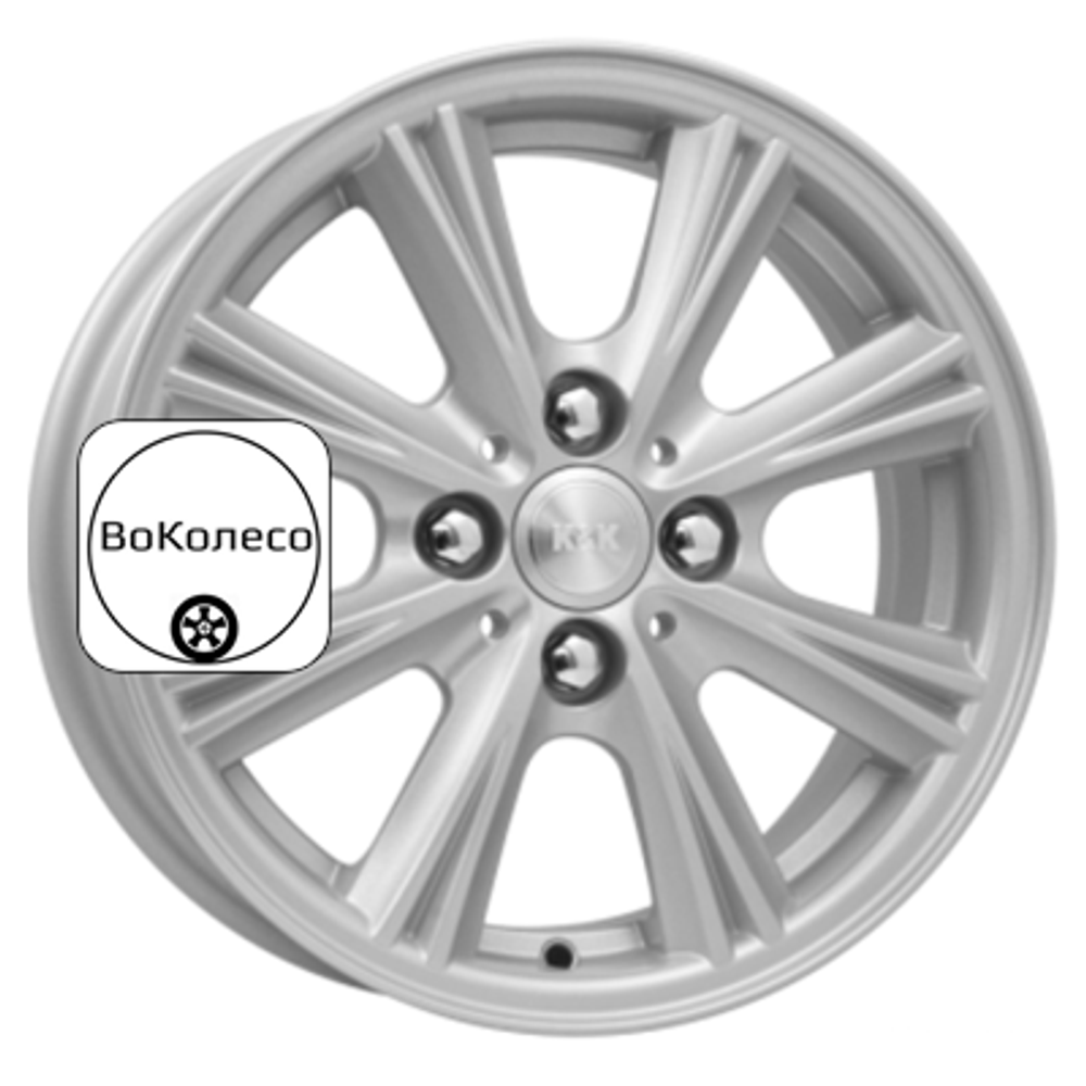 5,5x14/4x98 ET35 D58,5 Аттика (КС561) Сильвер K&K