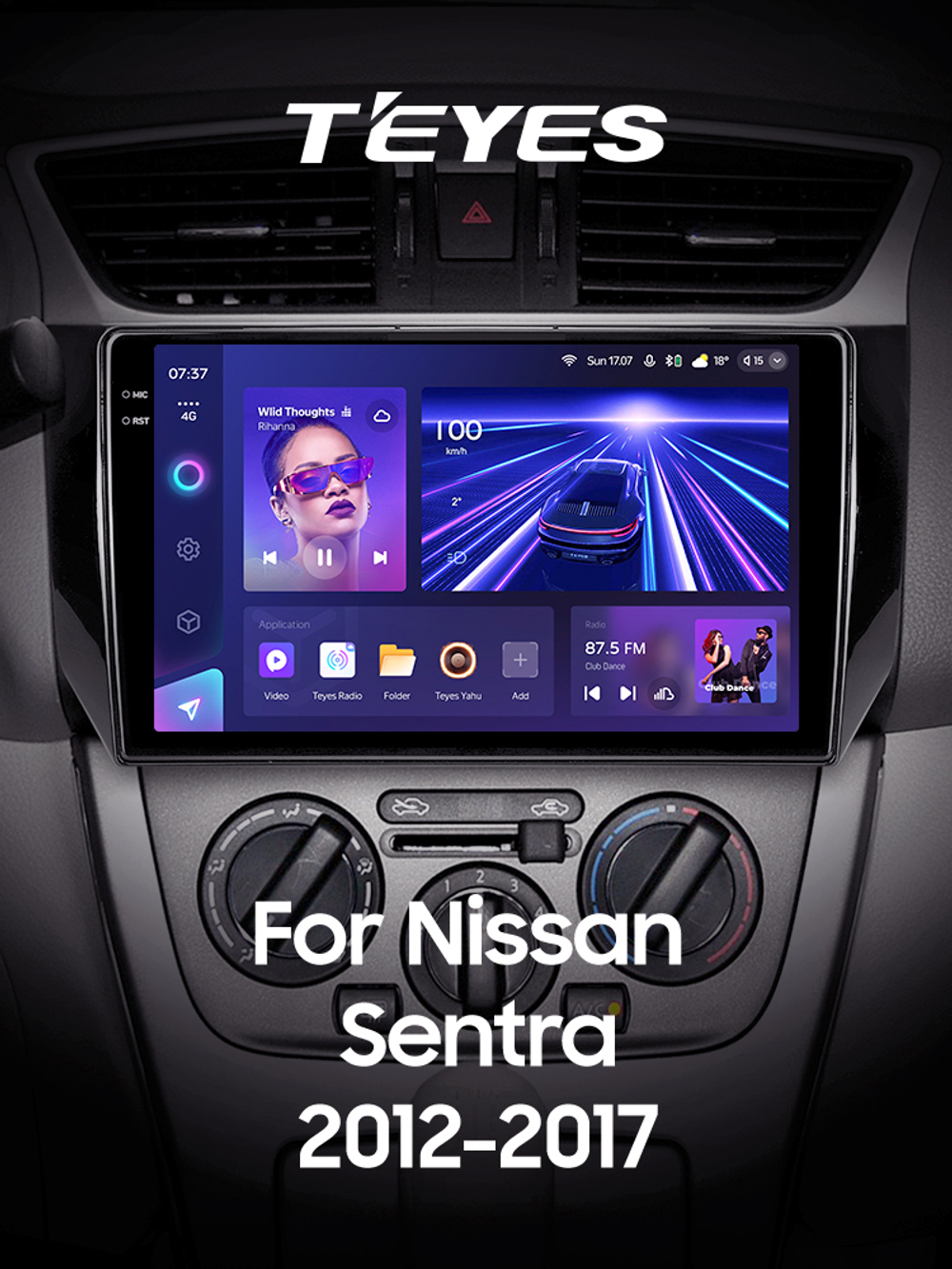 Teyes CC3 2K 10,2"для Nissan Sentra 2012-2017