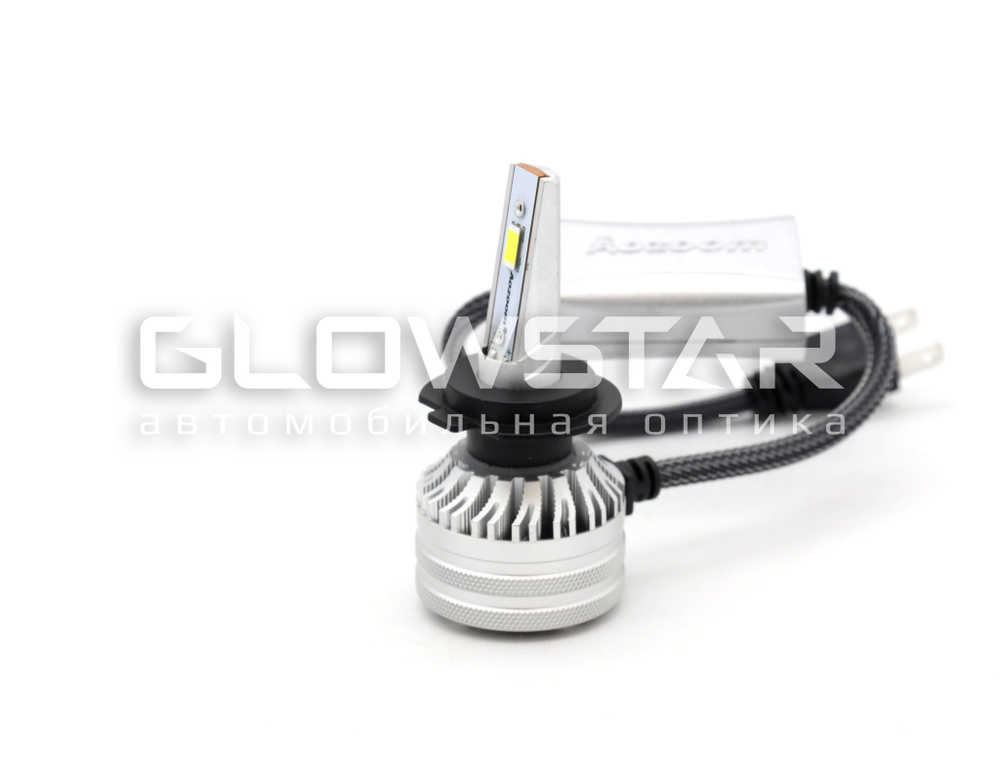 Светодиодные лампы H7 Aozoom ALH-08 в штатную линзу с вент-ром, 12V, 35W, 6000K (комплект, 2шт)