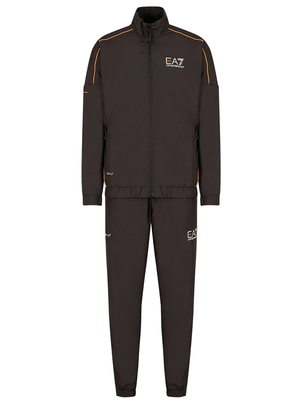 Мужской теннисный костюм EA7 Man Woven Tracksuit - raven