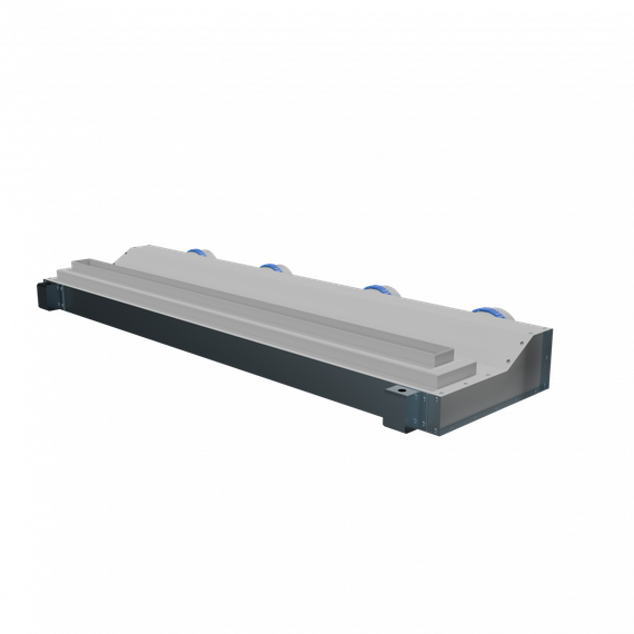 Flexag SHN-1-1000-25-W щелевой диффузор с низкопрофильной КСД под гипсокартон, белый