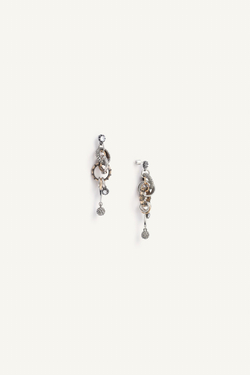 ZARA СЕРЬГИ-ПОДВЕСКИ - LIMITED EDITION, ЗОЛОТОЙ/СЕРЕБРЯНЫЙ