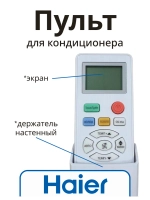 Пульт для кондиционера (сплит системы) Haier A0010401715AY A0010401715AY