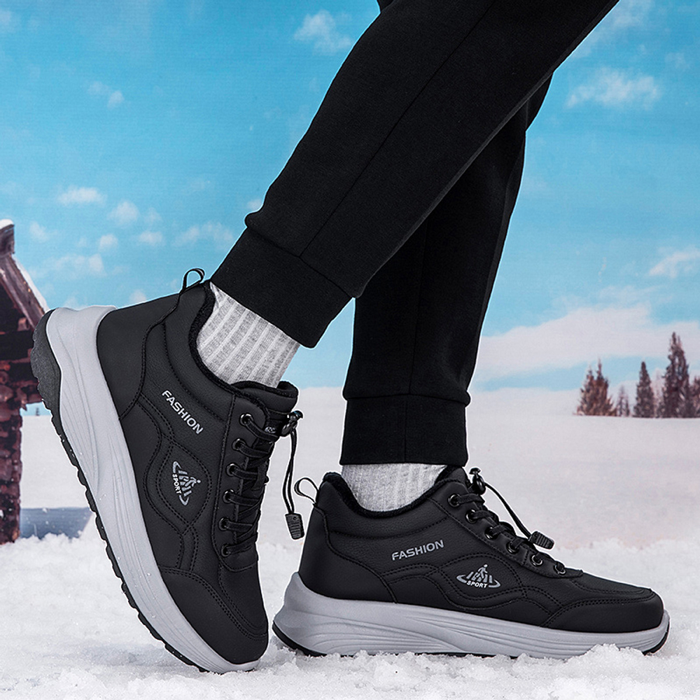 CHENGSHILUOTUO Middle Aged And Elderly Insulated Shoes Unisex