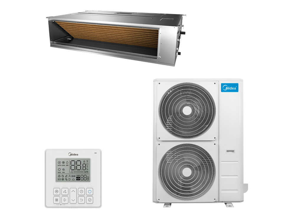 Канальный кондиционер Midea MTI-1F-P/MO-N8 mti-48hw1fnxp(ga)/moe30u-48hfn8-r(ga)