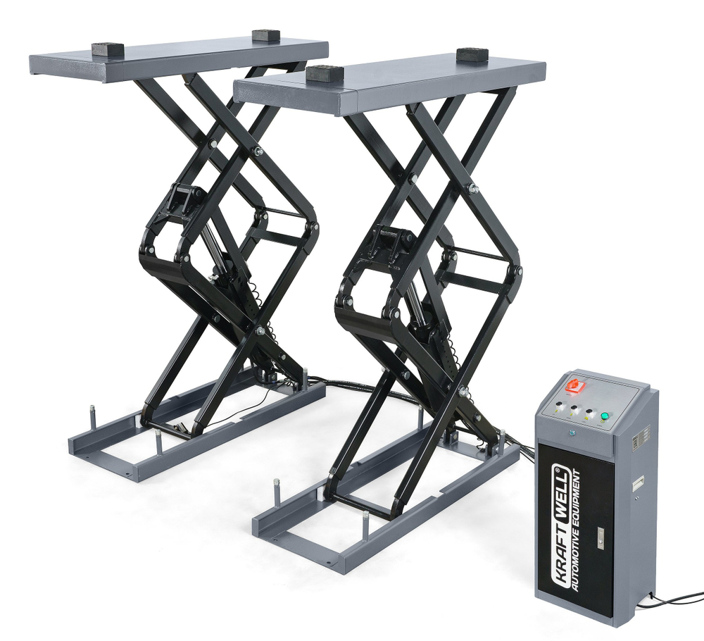 KraftWell FORBI 3.5I Подъёмник комплект ножничный г/п 3,5 т. заглубляемый