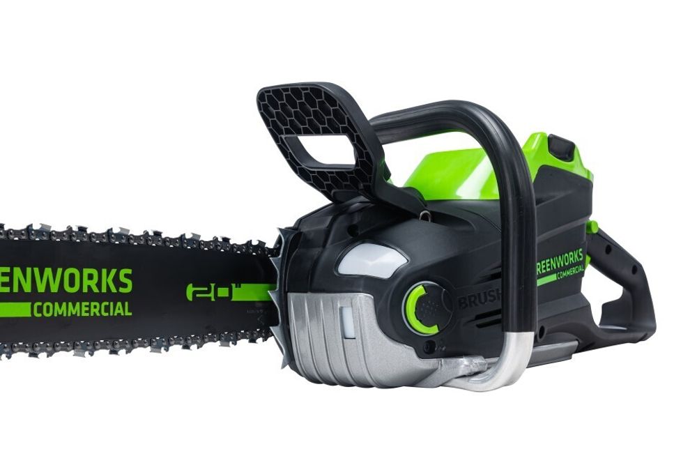 Цепная пила Greenworks GC82CS51k5, 82v, 51 см, в комплекте с АКБ 5 А·ч и ЗУ (аккумуляторная)