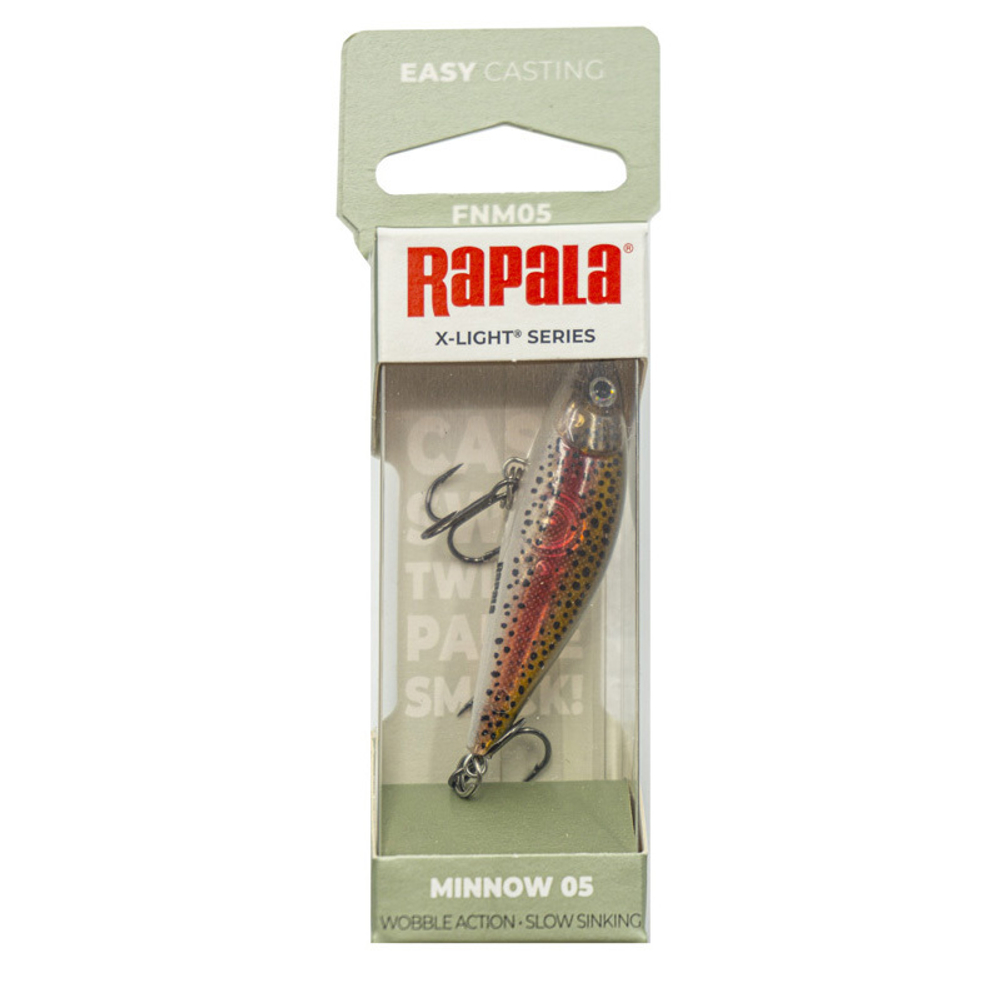 Воблер RAPALA X-Light Minnow FNM05 / 5 см, 4 г, цвет RTL