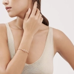 Браслет из розового золота 18 к (750 проба) с бриллиантами. Tiffany ✨ Коллекция T, В наличии