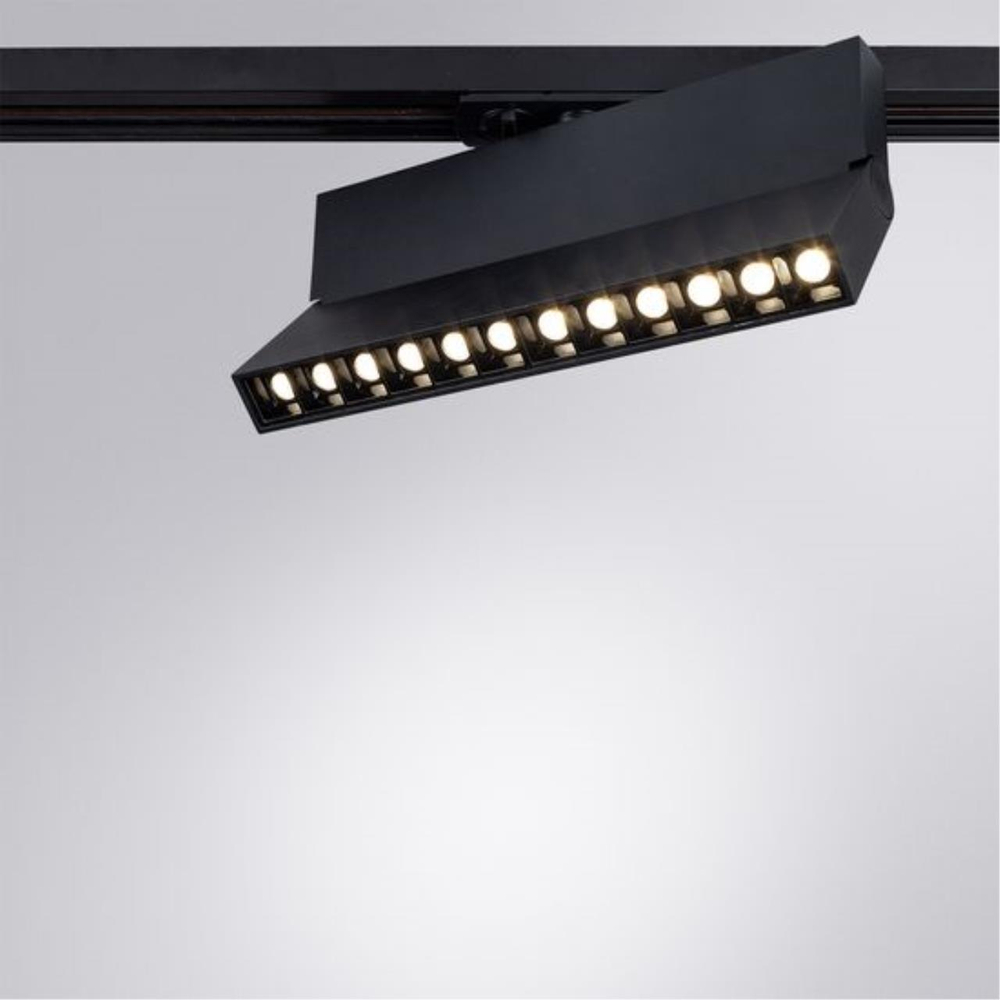 Трековый светодиодный светильник Arte Lamp FLASH A4573PL-1BK