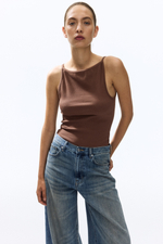 Топ на бретелях в рубчик - H&M