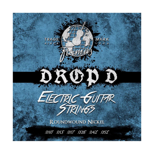 Framus 45250DROPD струны для электрогитары Blue Label Drop D, 10-52, никель