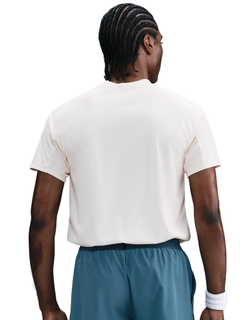 Мужская теннисная футболка Nike Court RG Dri-FIT Advantage Slam - бледная слоновая кость/черный