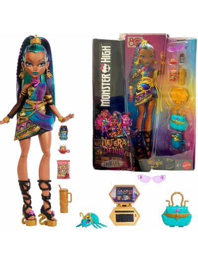 Кукла Монстер Хай Нефера де Нил королевская мумия 3 поколение | Monster High Nefera de Nile Royal Mummy JDR48 3g (6+)