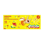 Краски акварельные мед. 12 цв. (Каляка-Маляка)