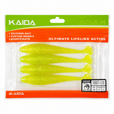 Набор силиконов KAIDA SH07-110 11см 4шт COL017 №10