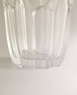 ZARA HOME СТАКАН ДЛЯ КОФЕ С РЕЛЬЕФНЫМ УЗОРОМ, ПРОЗРАЧНЫЙ