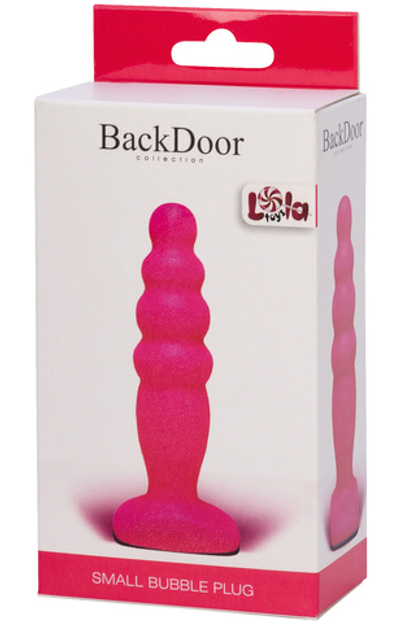 Анальный стимулятор Small Bubble Plug pink 511587lola